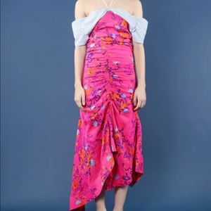 Tanya Taylor Virginia Dress bright pink